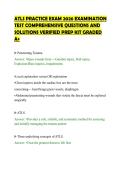 ATLS PRACTICE EXAM 2026 EXAMINATION&NewLine;TEST COMPREHENSIVE QUESTIONS AND&NewLine;SOLUTIONS VERIFIED PREP KIT GRADED&NewLine;A&plus;