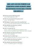 ABO ADVANCED FORMULAS&NewLine;CERTIFICATION SCRIPT 2026&NewLine;QUESTIONS WITH SOLUTIONS&NewLine;GRADED A&plus;