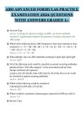 ABO ADVANCED FORMULAS PRACTICE&NewLine;EXAMINATION 2026 QUESTIONS&NewLine;WITH ANSWERS GRADED A&plus;