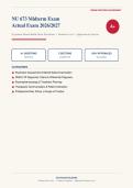 NU 673 Midterm Exam Actual Exam 2026&sol;2027 &ndash; Complete Exam-Style Questions with Detailed Rationales &vert; 100&percnt; Verified &vert; Pass Guaranteed &ndash; A&plus; Graded&NewLine;&NewLine;