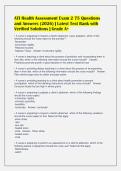 ATI Health Assessment Exam 2 75 Questions&NewLine;and Answers &lpar;2026&rpar; &vert; Latest Test Bank with&NewLine;Verified Solutions &vert; Grade A&plus;
