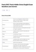 Praxis 5047&comma; Praxis Middle School English Exam&NewLine;Questions and Answers