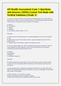 ATI Health Assessment Exam 1 Questions&NewLine;and Answers &lpar;2026&rpar; &vert; Latest Test Bank with&NewLine;Verified Solutions &vert; Grade A&plus;
