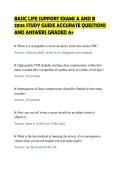 BASIC LIFE SUPPORT EXAMS A AND B&NewLine;2026 STUDY GUIDE ACCURATE QUESTIONS&NewLine;AND ANSWERS GRADED A&plus;