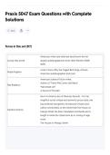 Praxis 5047 Exam Questions with Complete&NewLine;Solutions