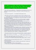 OLERE &lpar;Oklahoma Legal and Ethical Responsibilities&NewLine;Examination&rpar; New Practice Questions and Answers&NewLine;&lpar;2026&rpar; &vert; Complete Prep Resource &vert; Grade A&plus;