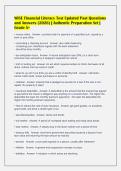 WISE Financial Literacy Test Updated Past Questions&NewLine;and Answers &lpar;2026&rpar; &vert; Authentic Preparation Set &vert;&NewLine;Grade A&plus;