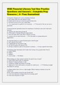 WISE Financial Literacy Test New Practice&NewLine;Questions and Answers &vert; Complete Prep&NewLine;Resource &vert; A&plus; Pass Guaranteed