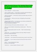 WISE Financial Literacy Test Updated Study Guide&NewLine;Questions and Answers &vert; Focused Revision Pack&NewLine;&vert; A&plus; Verified