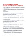 ATPL &lpar;Philippines&rpar; - Human Performance 3 Exam Solved Correctly
