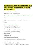 BLS INSTRUCTOR ESSENTIALS EXAM A 2026&NewLine;25 QUESTIONS AND ANSWERS PRACTICE&NewLine;TEST GRADED A&plus;