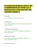 BLS INSTRUCTOR ESSENTIALS EXAM A AND&NewLine;B COMPREHENSIVE TEST PAPER 2026 25&NewLine;QUESTIONS EACH FORM QUESTIONS AND&NewLine;SOLUTIONS GRADED A&plus;