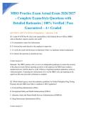 MRO Practice Exam Actual Exam 2026&sol;2027 &ndash; Complete Exam-Style Questions with Detailed Rationales &vert; 100&percnt; Verified &vert; Pass Guaranteed &ndash; A&plus; Graded&NewLine;&NewLine;