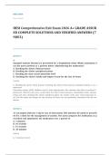 HESI PN comprehensive EXAM A&plus; GRADE ASSURED COMPLETE SOLUTIONS AND VERIFIED ANSWERS