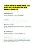 C214 OA FINANCIAL MANAGEMENT FULL&NewLine;STUDY GUIDE 2026 QUESTIONS WITH&NewLine;ANSWERS GRADED A&plus;