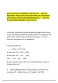 WGU C955 &ndash; APPLIED PROBABILITY AND STATISTICS &vert; OBJECTIVE&NewLine;ASSESSMENT &lpar;OA&rpar; &vert; ACTUAL EXAM WITH COMPLETE 70 QUESTIONS&NewLine;AND CORRECT ANSWERS &lpar;100&percnt; VERIFIED&rpar; GRADED A&plus; &vert; WGU C955&NewLine;PA &vert; NEW UPDATE 2026&sol;2027 &vert; ASSURED PASS&period;&NewLine;