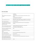PE PRAXIS II 2019 &lpar;5095&rpar; EXAM QUESTIONS AND ANSWERS