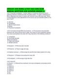 URINARY AND BOWEL LATEST 2026 CORE EXAM MANUAL QUESTIONS AND ANSWERS GRADED