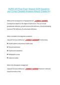 NURS 345 Final Exam Newest 2026 Questions &NewLine;and Correct Detailed Answers Already Graded A&plus; 
