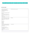 Praxis 5095 Physical Education- Questions and Answers 100&percnt; Verified 