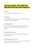 CALT ALTA ACTUAL TEST PAPER 2026&NewLine;QUESTIONS WITH SOLUTIONS GRADED A&plus;&NewLine;