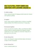 CALT ALTA FULL STUDY GUIDE 2026&NewLine;QUESTIONS WITH ANSWERS GRADED A&plus;