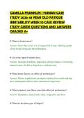 CAMILLA FRANKLIN I HUMAN CASE&NewLine;STUDY 2026 48 YEAR OLD FATIGUE&NewLine;IRRITABILITY WEEK 10 CASE REVIEW&NewLine;STUDY GUIDE QUESTIONS AND ANSWERS&NewLine;GRADED A&plus;