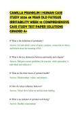CAMILLA FRANKLIN I HUMAN CASE&NewLine;STUDY 2026 48 YEAR OLD FATIGUE&NewLine;IRRITABILITY WEEK 10 COMPREHENSIVE&NewLine;CASE STUDY TEST PAPER SOLUTIONS&NewLine;GRADED A&plus;