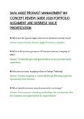SAFe AGILE PRODUCT MANAGEMENT 184&NewLine;CONCEPT REVIEW GUIDE 2026 PORTFOLIO&NewLine;ALIGNMENT AND BUSINESS VALUE&NewLine;PRIORITIZATION&NewLine;