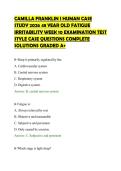 CAMILLA FRANKLIN I HUMAN CASE&NewLine;STUDY 2026 48 YEAR OLD FATIGUE&NewLine;IRRITABILITY WEEK 10 EXAMINATION TEST&NewLine;STYLE CASE QUESTIONS COMPLETE&NewLine;SOLUTIONS GRADED A&plus;