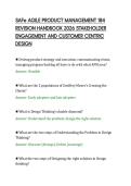 SAFe AGILE PRODUCT MANAGEMENT 184&NewLine;REVISION HANDBOOK 2026 STAKEHOLDER&NewLine;ENGAGEMENT AND CUSTOMER CENTRIC&NewLine;DESIGN