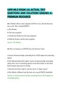SAFE MLO EXAM 225 ACTUAL TEST&NewLine;QUESTIONS AND SOLUTIONS GRADED A&plus;&NewLine;PREMIUM RESOURCE