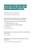 SAFE MLO EXAM 225 TEST BANK FULL&NewLine;SOLUTION VERIFIED QUESTIONS AND&NewLine;ANSWERS GUARANTEED TO PASS