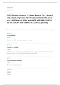HESI PN comprehensive EXAM A&plus; GRADE ASSURED COMPLETE SOLUTIONS AND VERIFIED ANSWERS
