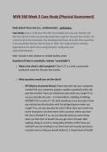 MSN 560 Week 3 &colon;MSN 560 Week 3 Case Study &lpar;Physical Assessment&rpar; Updated A&plus; Score Guide Solution