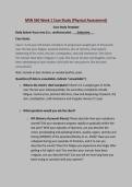 MSN 560 Week 1&colon;MSN 560 Week 1 Case Study &lpar;Physical Assessment&rpar; Updated A&plus; Score Guide Solution