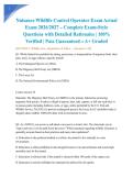 Nuisance Wildlife Control Operator Exam Actual Exam 2026&sol;2027 &ndash; Complete Exam-Style Questions with Detailed Rationales &vert; 100&percnt; Verified &vert; Pass Guaranteed &ndash; A&plus; Graded&NewLine;&NewLine;