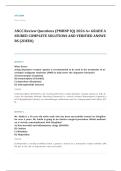 ANCC PMHNP certification EXAM A&plus; GRADE ASSURED COMPLETE SOLUTIONS AND VERIFIED ANSWERS