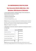 PN COMPREHENSIVE PRACTICE EXAM&NewLine;Next Generation NCLEX &lpar;NGN&rpar; Style &vert; 100&plus;&NewLine;Questions &vert; With Answers & Rationales&NewLine;