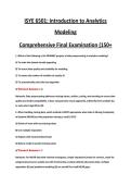 ISYE 6501&colon; Introduction to Analytics&NewLine;Modeling&NewLine;Comprehensive Final Examination &lpar;150&plus;&NewLine;