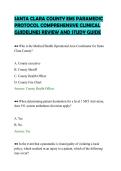 SANTA CLARA COUNTY EMS PARAMEDIC&NewLine;PROTOCOL COMPREHENSIVE CLINICAL&NewLine;GUIDELINES REVIEW AND STUDY GUIDE&NewLine;