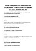 NUR 253 Comprehensive Final Examination &lpar;Exams&NewLine;1&ndash;4&rpar;&vert; WITH MUST KNOW QUESTIONS AND ANSWERS&NewLine;2026 &vert; 2025 LATEST UPDATED TEST
