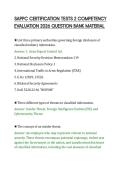 SAPPC CERTIFICATION TESTS 2 COMPETENCY&NewLine;EVALUATION 2026 QUESTION BANK MATERIAL