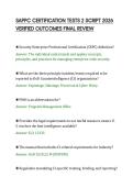 SAPPC CERTIFICATION TESTS 2 SCRIPT 2026&NewLine;VERIFIED OUTCOMES FINAL REVIEW