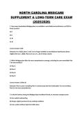 NORTH CAROLINA MEDICARE&NewLine;SUPPLEMENT & LONG-TERM CARE EXAM&NewLine;&lpar;2025&sol;2026&rpar;