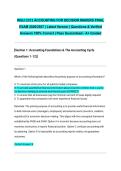 WGU C213 ACCOUNTING FOR DECISION MAKERS STUDY BUNDLE 2026&sol;2027 &vert; Final &plus; Pre-Assessment &plus; OA Exams &vert; Questions & Verified Answers 100&percnt; Correct &vert; Pass Guaranteed - A&plus; Graded