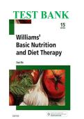 Test Bank&colon; Williams' Basic Nutrition and Diet Therapy &lpar;15th Ed&rpar;