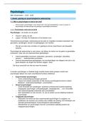 Samenvatting psychologie &lpar;slides&comma; extra uitleg en handboek&rpar;