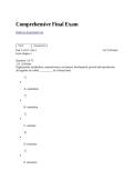 BIOL 251 Comprehensive Final Exam Comprehensive Study Guide &plus; Exam Questions & Solutions Graded A&plus;&period;