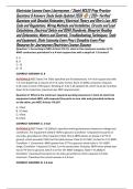 Electrician License Exam &lpar;Journeyman &sol; State&rpar; NCLEX Prep Practice Questions & Answers Study Guide Updated 2026 ⚡ &vert; 250&plus; Verified Questions with Detailed Rationales &vert; Electrical Theory and Ohm&rsquo;s Law&comma; NEC Code and Regulations&comma; Wiring Methods and Installatio
